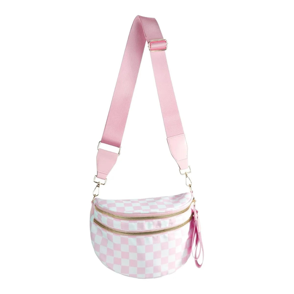 Sac Amora damier rose