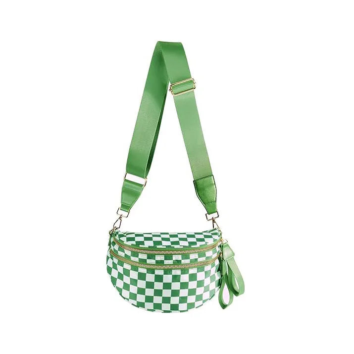 Sac Amora damier vert