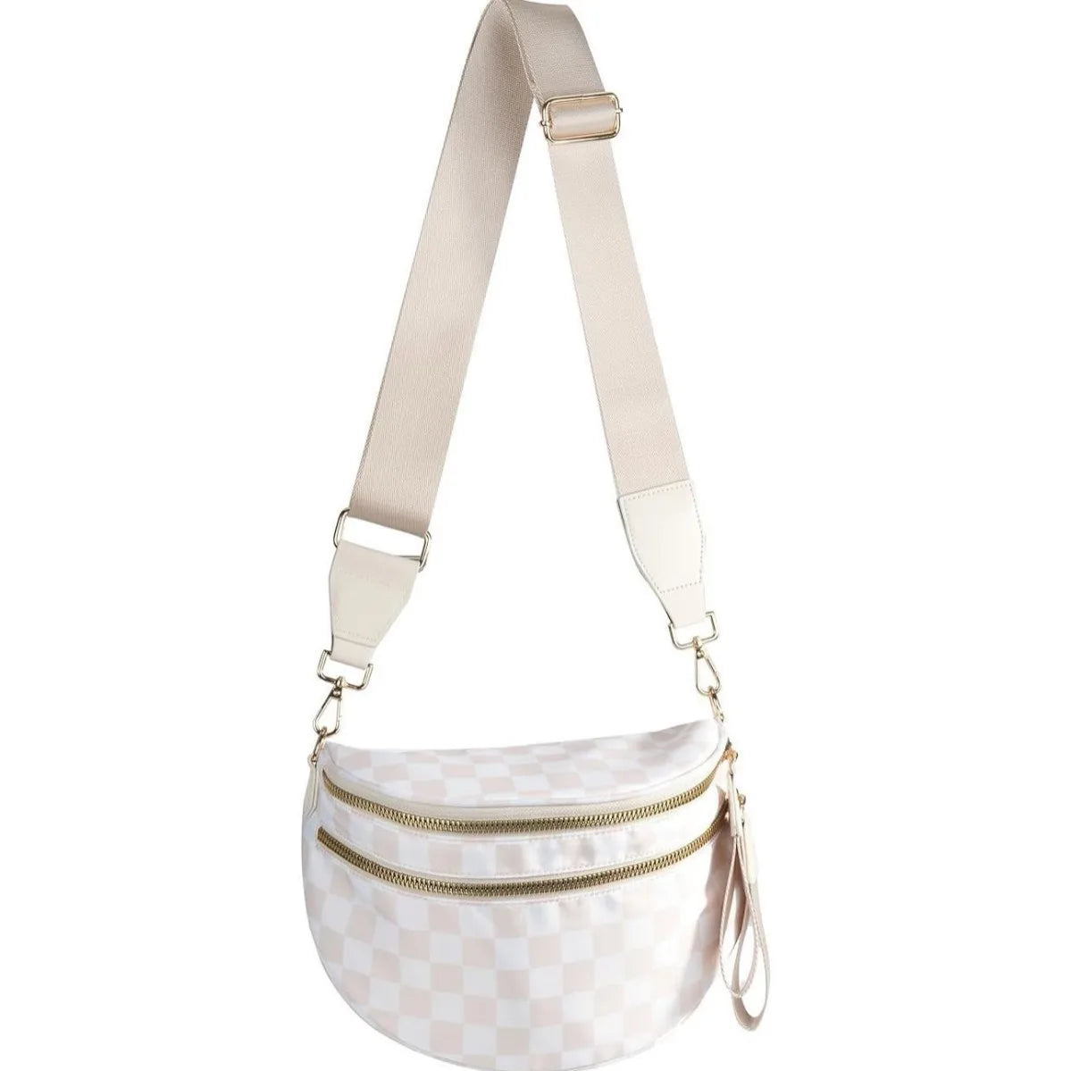 Sac Amora damier crème